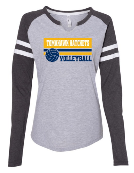 Ladies Volleyball Jersey Long Sleeve Tee