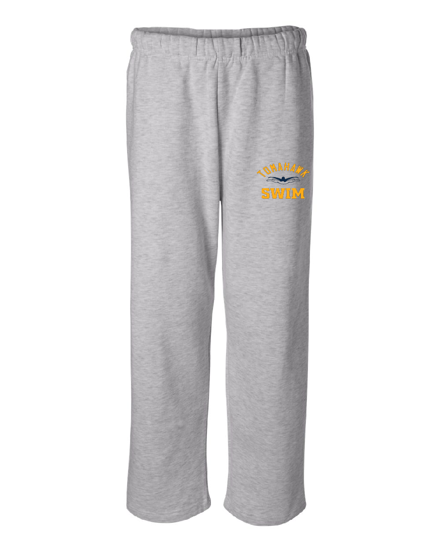 Swim Club Unisex Open Bottom Sweatpants - RUN LARGE