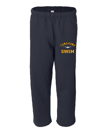 Swim Club Unisex Open Bottom Sweatpants - RUN LARGE