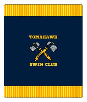 Swim Club Sublimated Fleece Blanket *Preorder with 2-3 week delivery