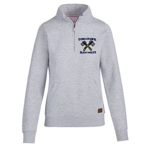 Tomahawk Hatchet 2 pocket 1/4 zip fleece pullover - Ladies