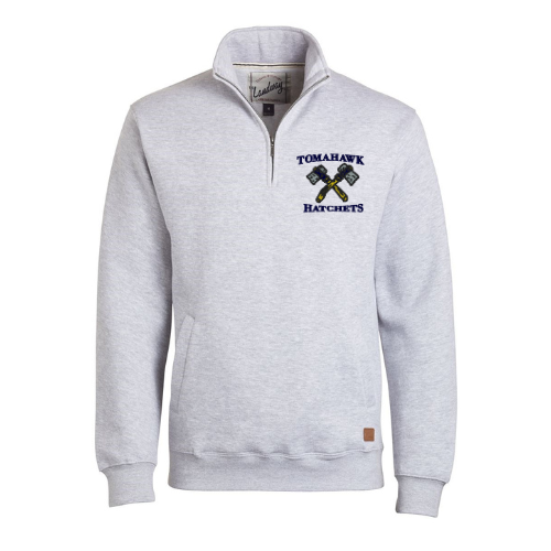 Tomahawk Hatchet  2 pocket 1/4 zip fleece pullover - unisex