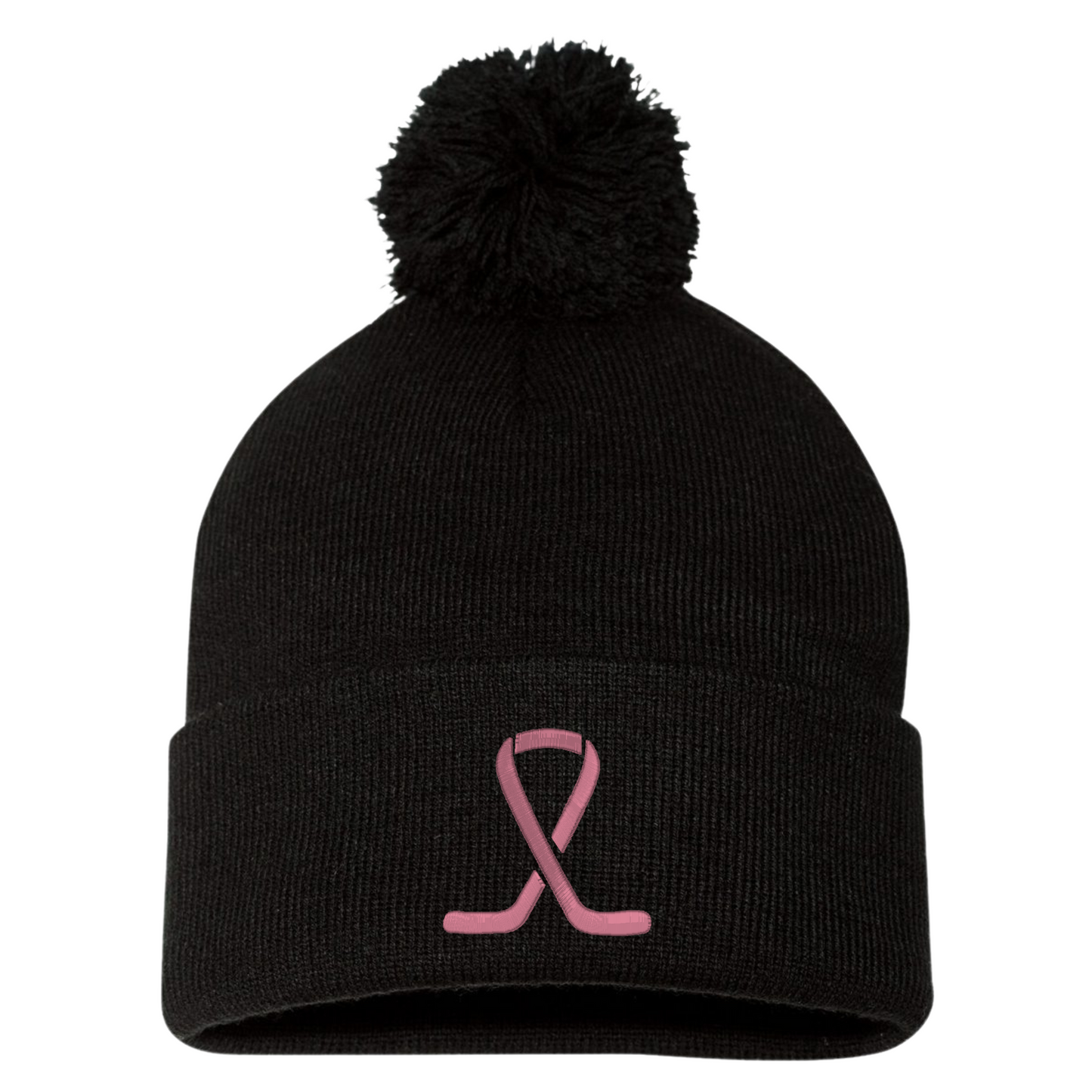 Pink the Rink Pom Pom Beanie