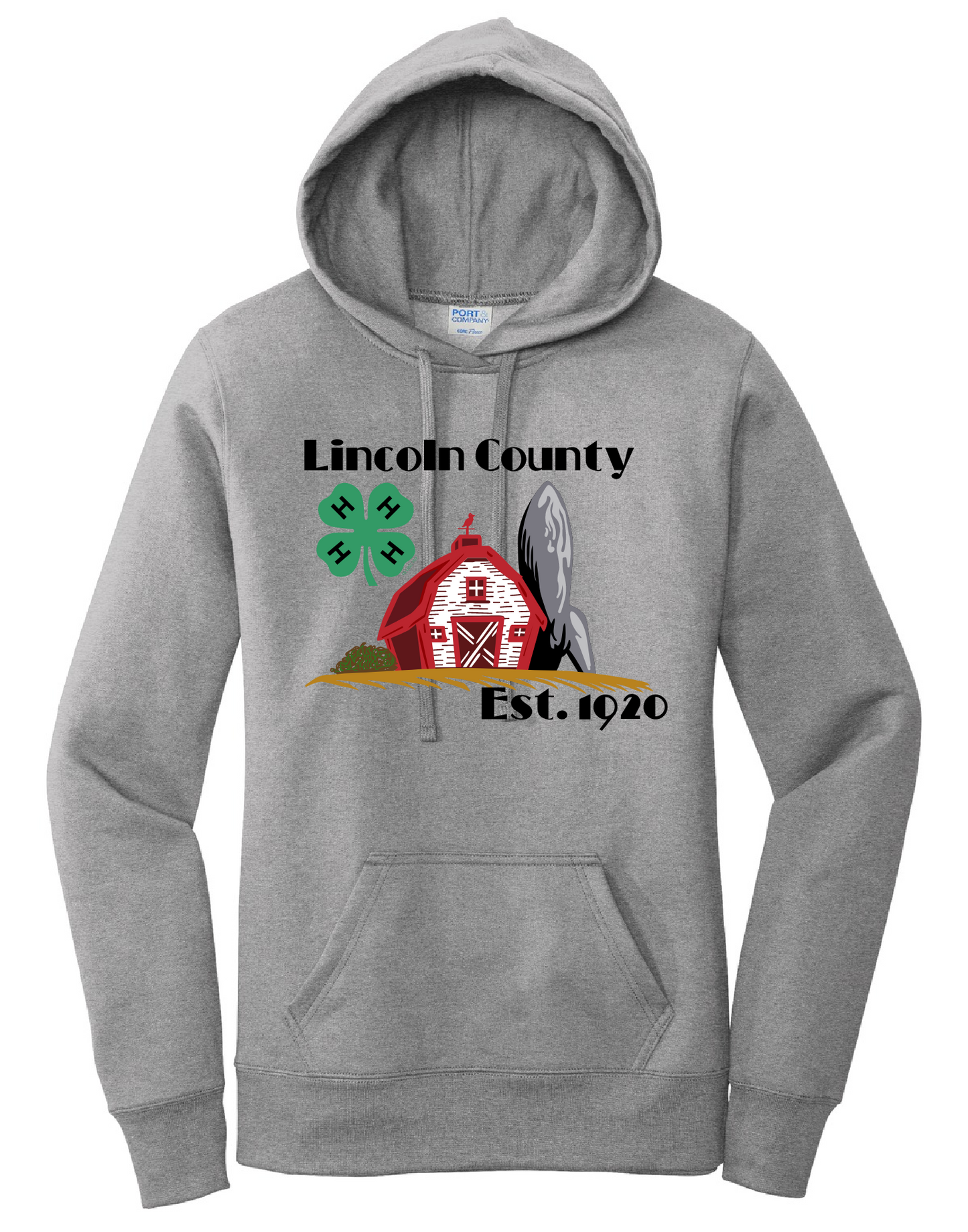 Gray Lincoln County 4-H Hoodie