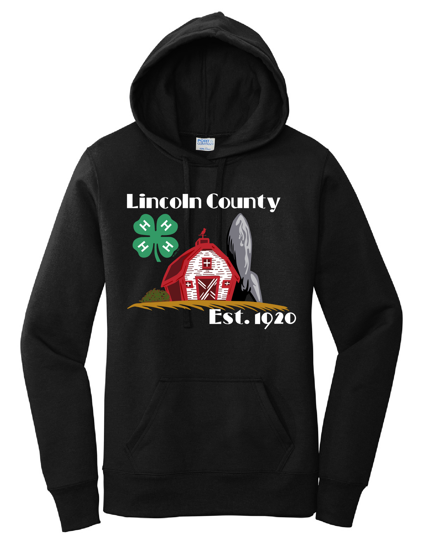 Black Lincoln County 4-H Hoodie