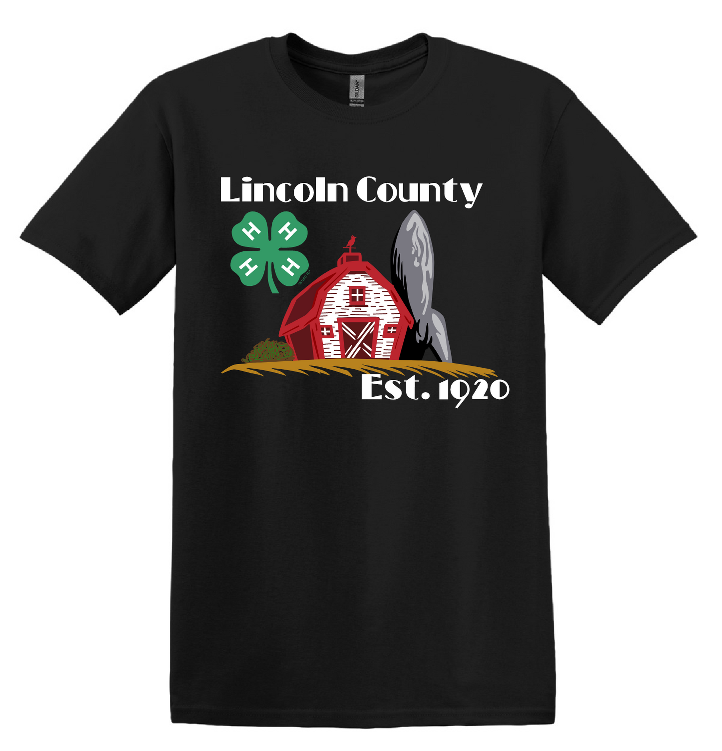 Black Lincoln County 4-H Short Sleeve Tee