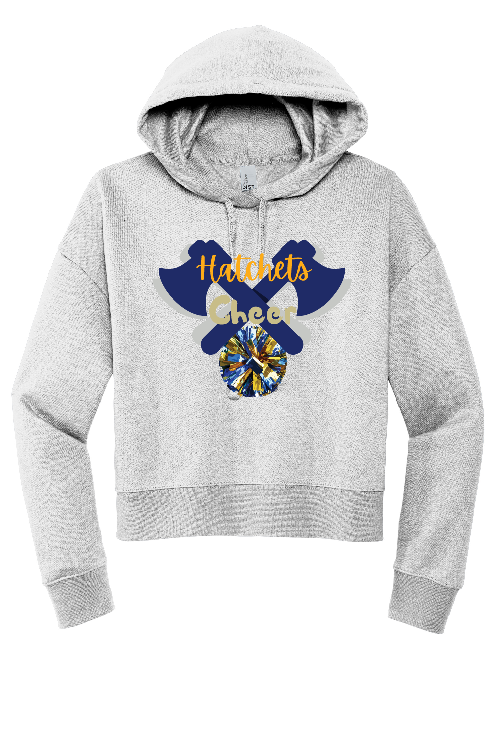 Hatchets Cheer Cropped Hoodie