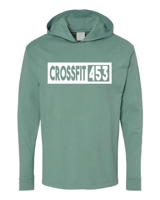 Green Long Sleeve Hooded T Shirt