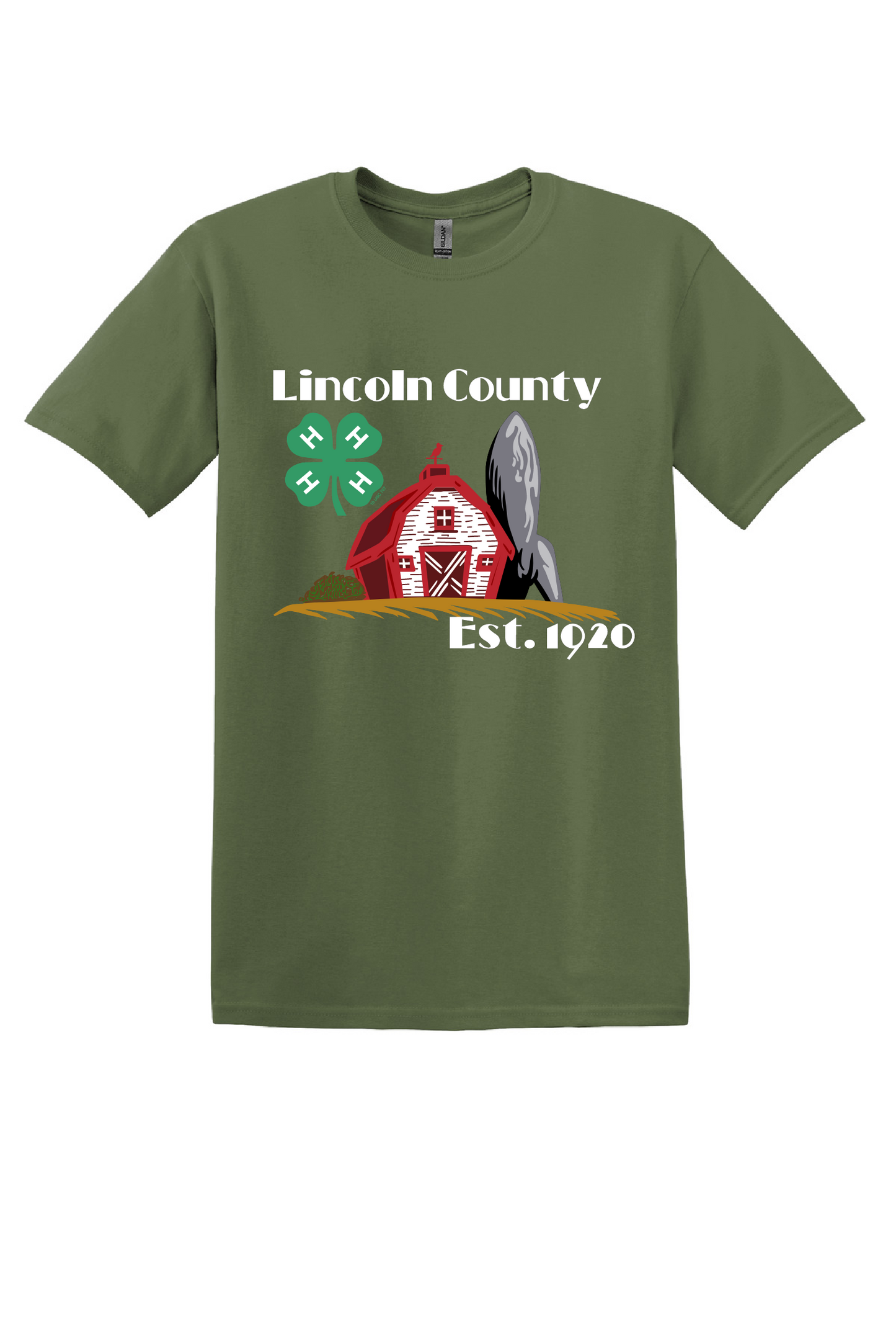 Green Lincoln County 4-H Short Sleeve Tee