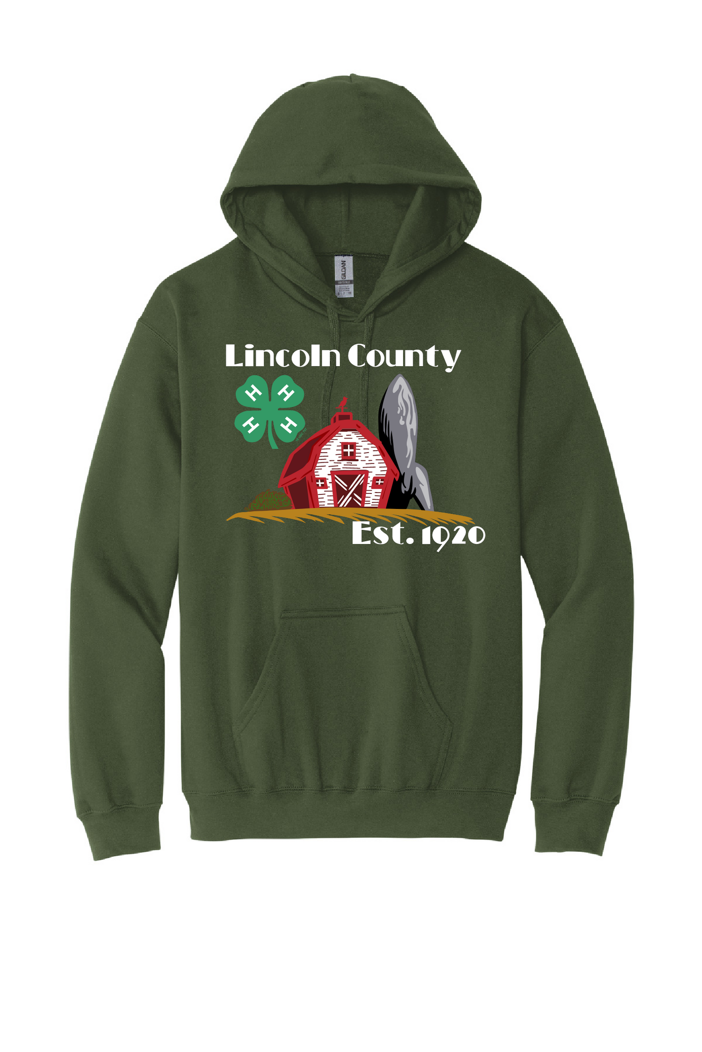 Green Lincoln County 4-H Hoodie