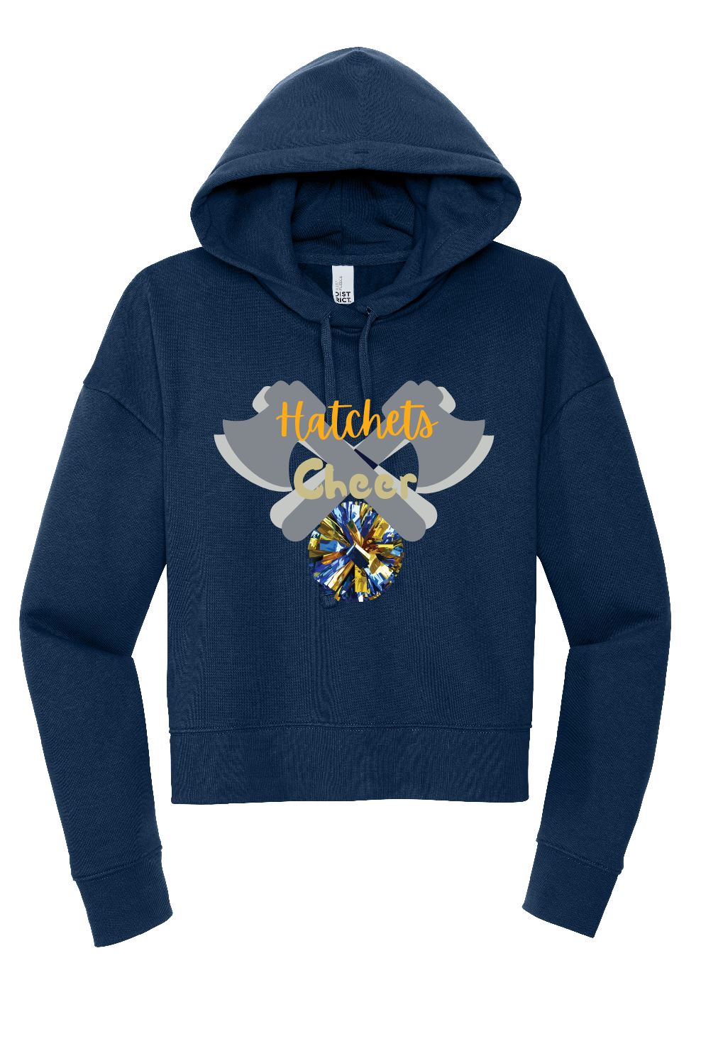 Hatchets Cheer Cropped Hoodie