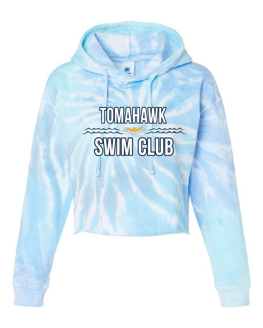 Swim Club CROPPED Tie Dye Hoodie