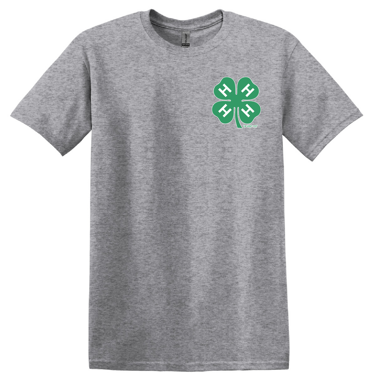 Gray 4-H Short Sleeve Tee