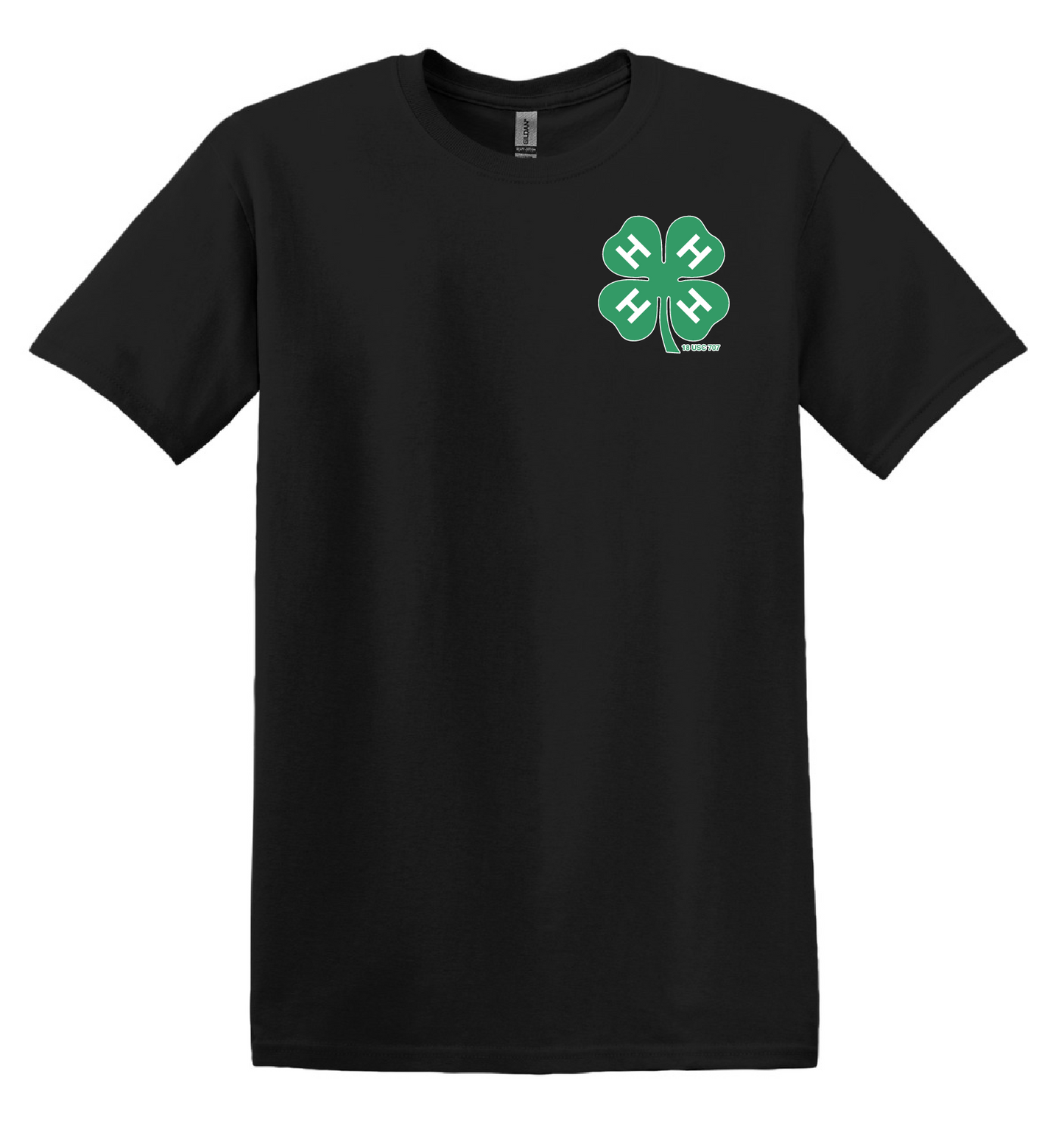 Black 4-H Short Sleeve Tee